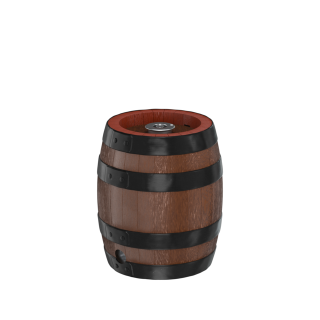 15-Liter "PARTY" Keg with Wood-Look Finish for Self-Tapping